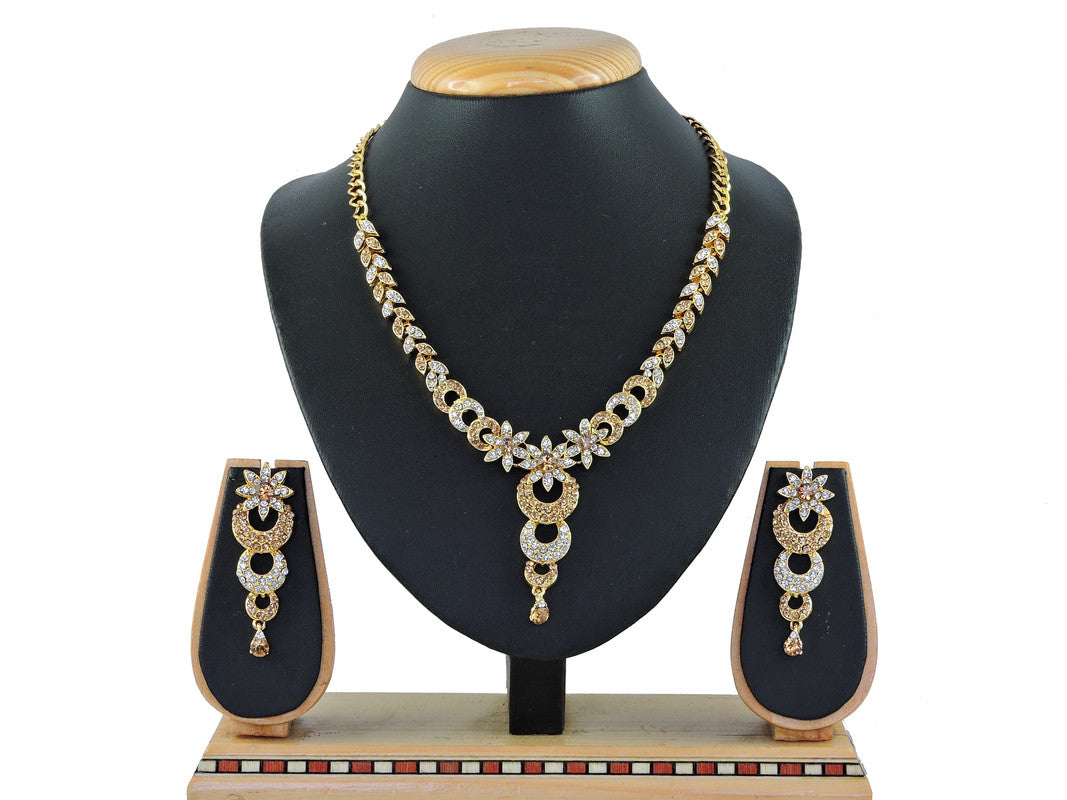 Diva Adorn Gold Plated Necklace Set