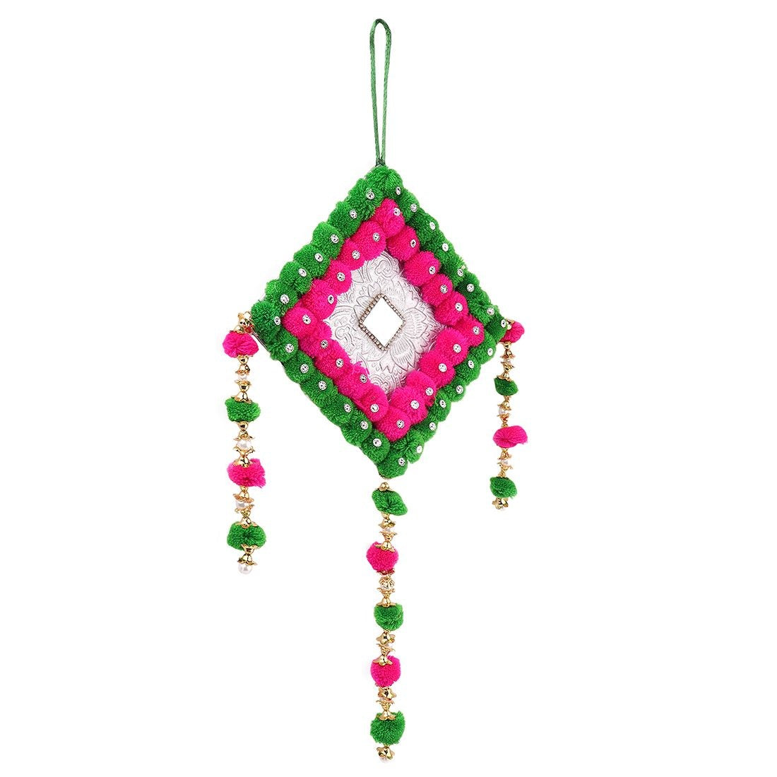 Embrace Joy: Handcrafted Pompom Hangings Infused with Positivity