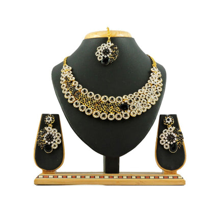 Diva Adorn Women's Gold Plated Necklace Set