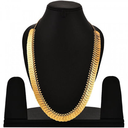 Golden Treasures: Women's Long Coin Chain and Earring Set