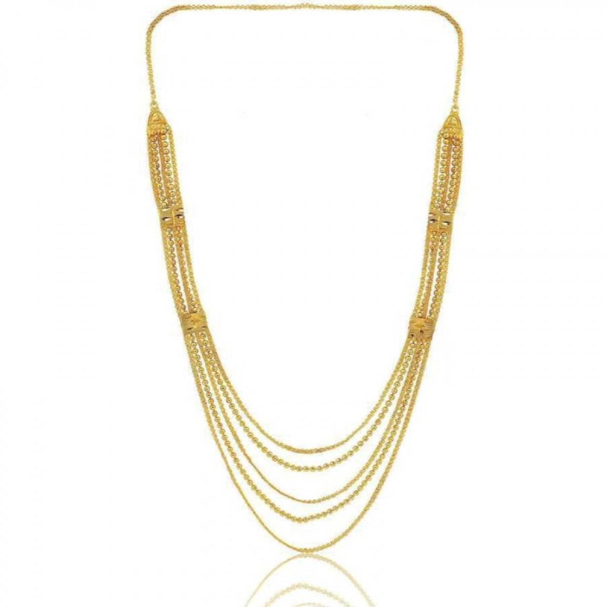 Radiant Layers: Women's Multi-Layer Long Chain Necklace