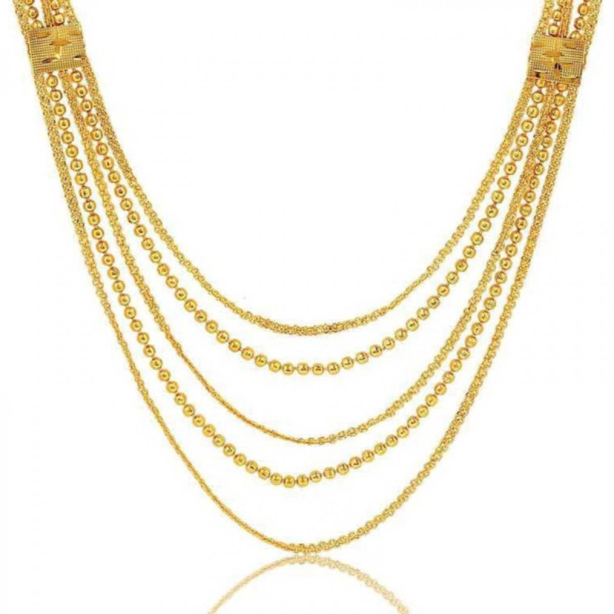 Radiant Layers: Women's Multi-Layer Long Chain Necklace