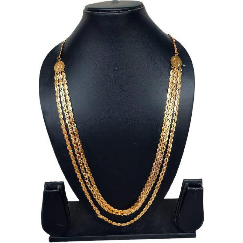 Diva Adorn Women's Triple Layer Long Chain Necklace