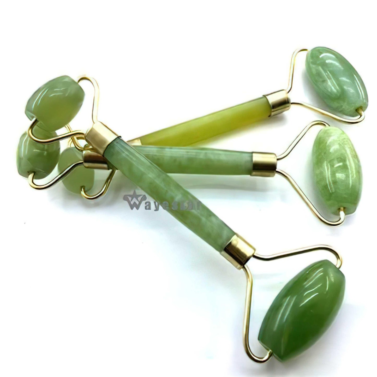 Smooth Facial Roller & Massager Natural Massage Jade Stone